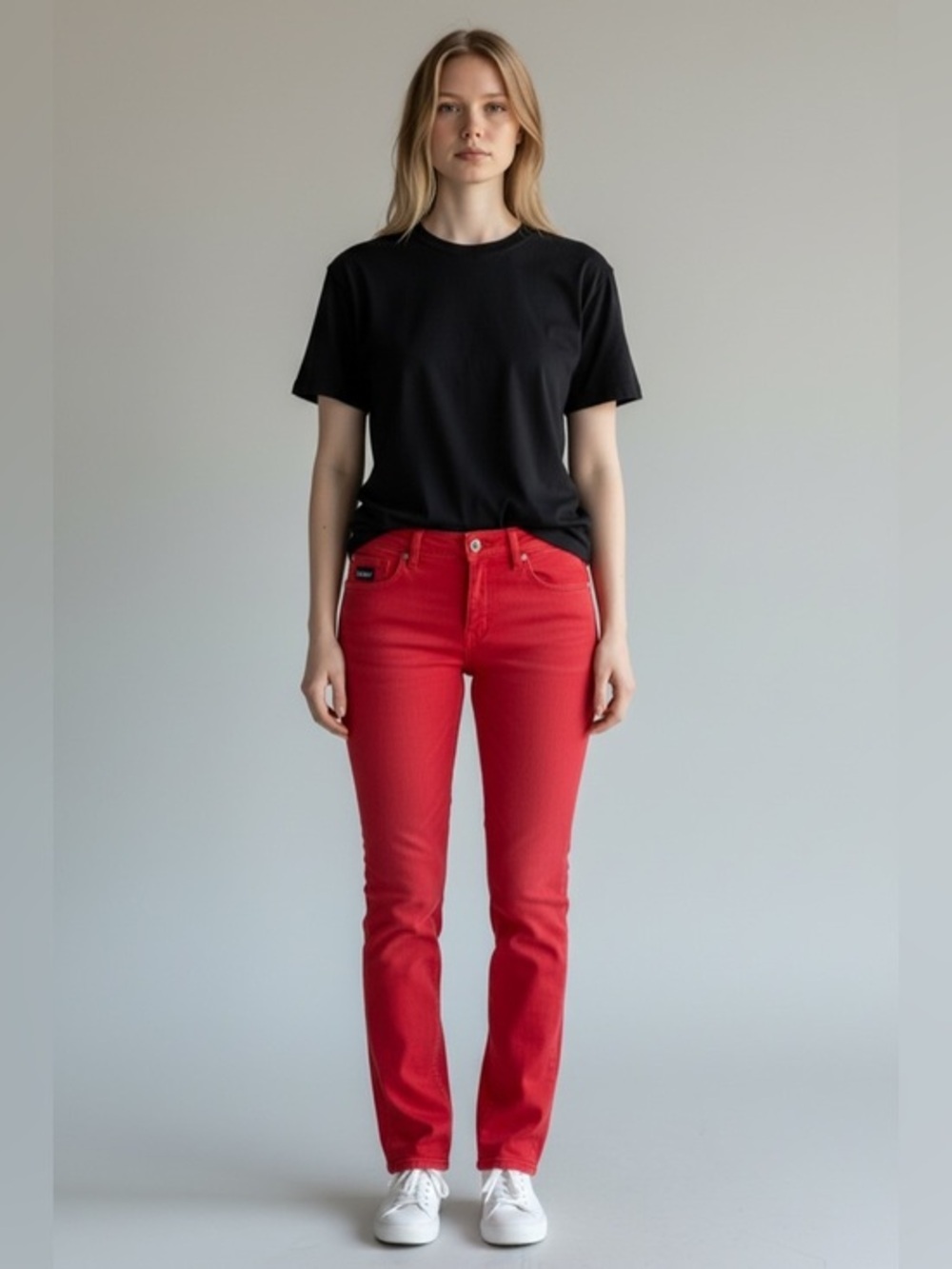 April 77 Joey colordrive red jeans 28 y2k maximalist pants E